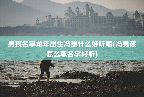 男孩名字龙年出生冯雄什么好听呢(冯男孩怎么取名字好听)
