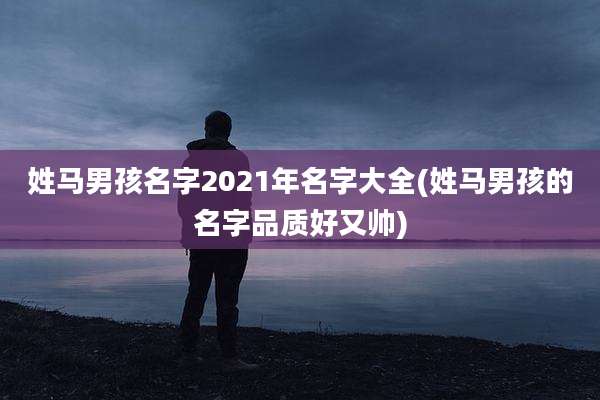 姓马男孩名字2021年名字大全(姓马男孩的名字品质好又帅)