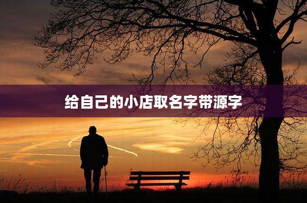 给自己的小店取名字带源字