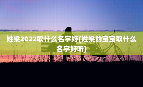 姓梁2022取什么名字好(姓梁的宝宝取什么名字好听)