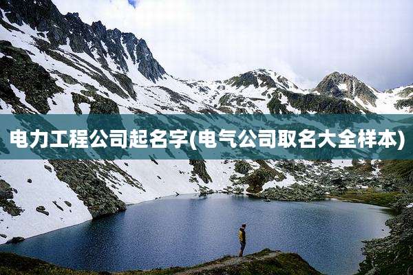 电力工程公司起名字(电气公司取名大全样本)