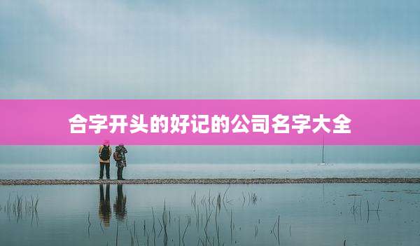 合字开头的好记的公司名字大全