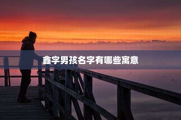 鑫字男孩名字有哪些寓意