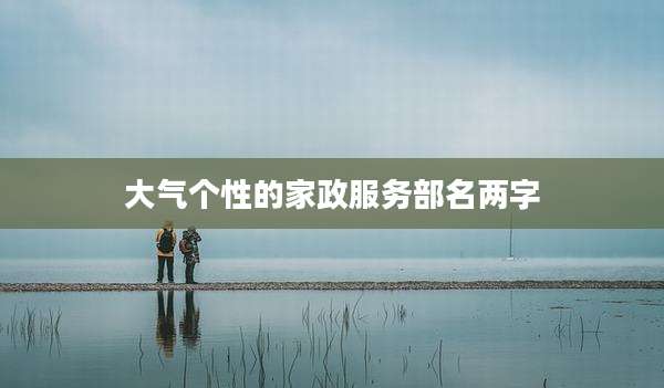 大气个性的家政服务部名两字