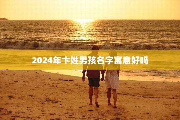 2024年卞姓男孩名字寓意好吗