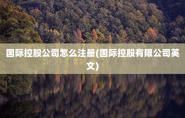 国际控股公司怎么注册(国际控股有限公司英文)