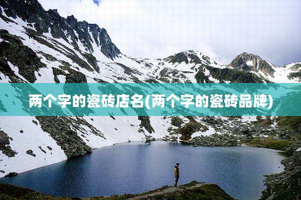 两个字的瓷砖店名(两个字的瓷砖品牌)