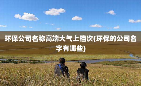 环保公司名称高端大气上档次(环保的公司名字有哪些)