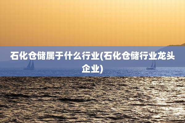 石化仓储属于什么行业(石化仓储行业龙头企业)