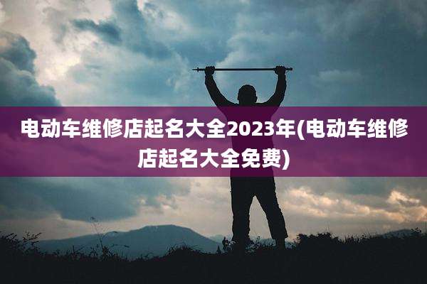 电动车维修店起名大全2023年(电动车维修店起名大全免费)