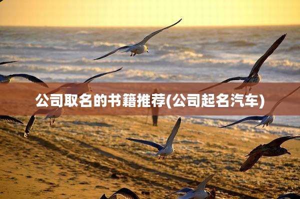公司取名的书籍推荐(公司起名汽车)