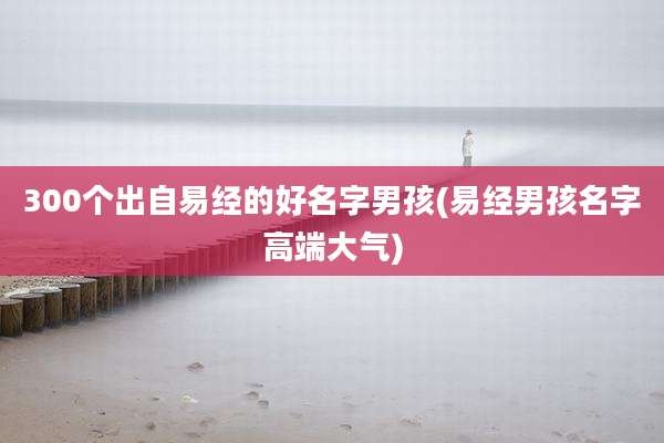 300个出自易经的好名字男孩(易经男孩名字高端大气)