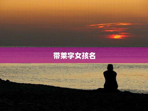 带莱字女孩名