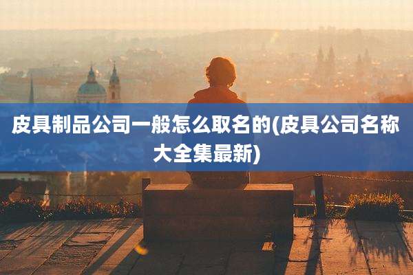 皮具制品公司一般怎么取名的(皮具公司名称大全集最新)