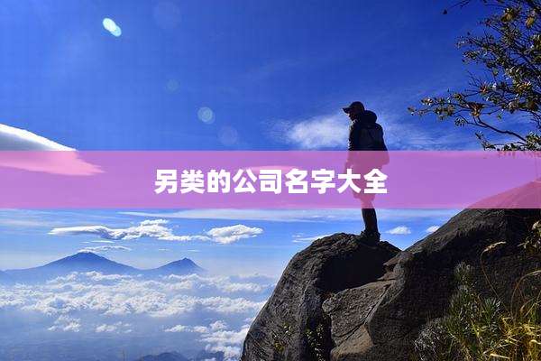 另类的公司名字大全