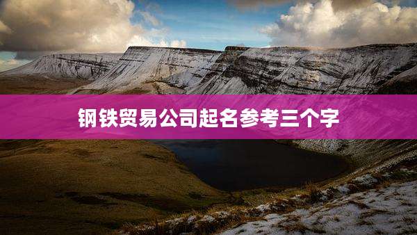 钢铁贸易公司起名参考三个字