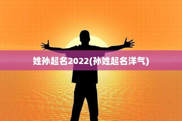 姓孙起名2022(孙姓起名洋气)