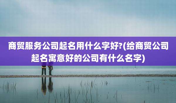 商贸服务公司起名用什么字好?(给商贸公司起名寓意好的公司有什么名字)