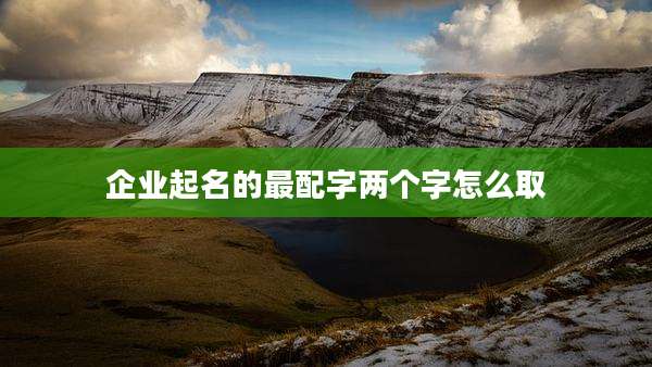 企业起名的最配字两个字怎么取