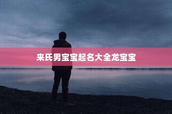 来氏男宝宝起名大全龙宝宝