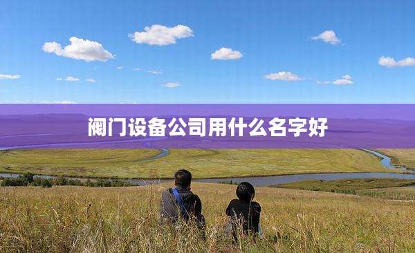 阀门设备公司用什么名字好