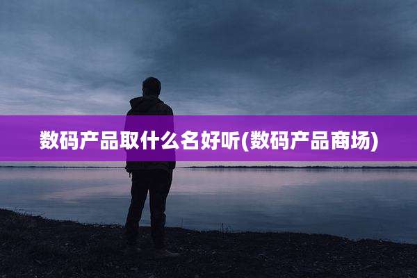 数码产品取什么名好听(数码产品商场)
