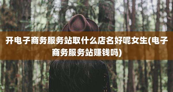 开电子商务服务站取什么店名好呢女生(电子商务服务站赚钱吗)