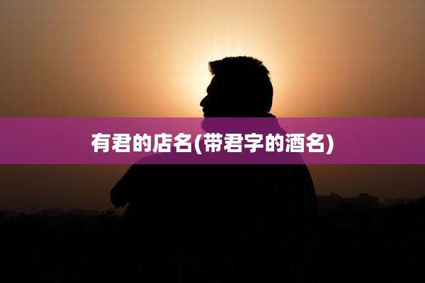 有君的店名(带君字的酒名)