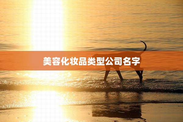 美容化妆品类型公司名字