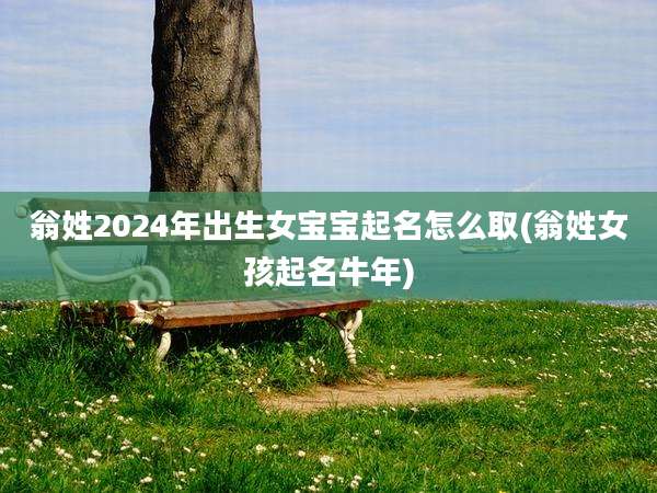 翁姓2024年出生女宝宝起名怎么取(翁姓女孩起名牛年)