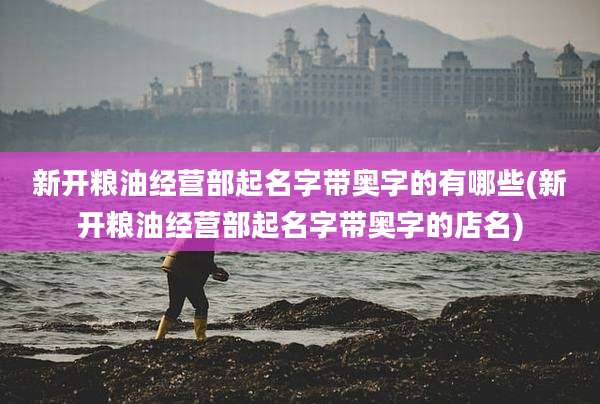 新开粮油经营部起名字带奥字的有哪些(新开粮油经营部起名字带奥字的店名)