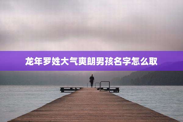龙年罗姓大气爽朗男孩名字怎么取