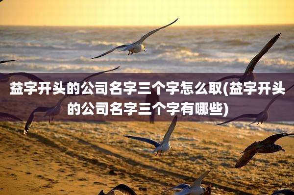 益字开头的公司名字三个字怎么取(益字开头的公司名字三个字有哪些)