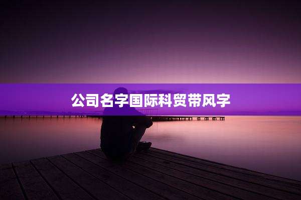公司名字国际科贸带风字
