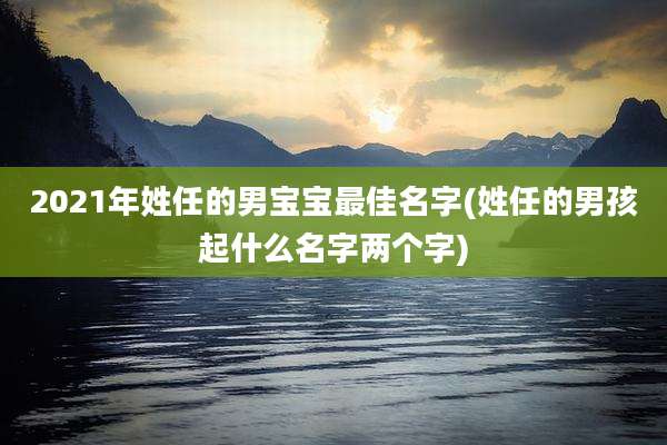 2021年姓任的男宝宝最佳名字(姓任的男孩起什么名字两个字)