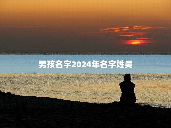 男孩名字2024年名字姓吴