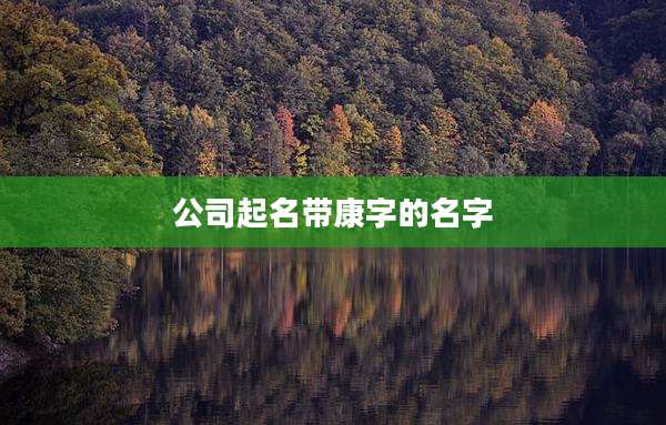 公司起名带康字的名字