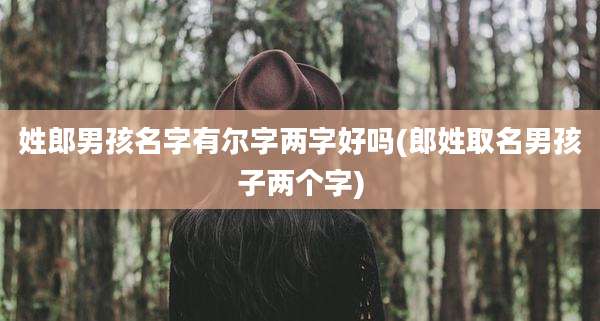 姓郎男孩名字有尔字两字好吗(郎姓取名男孩子两个字)