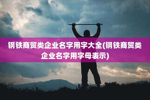 钢铁商贸类企业名字用字大全(钢铁商贸类企业名字用字母表示)