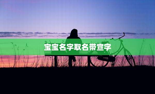 宝宝名字取名带宣字
