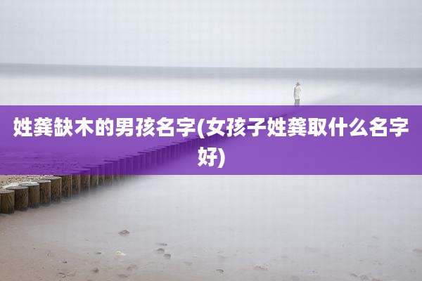 姓龚缺木的男孩名字(女孩子姓龚取什么名字好)