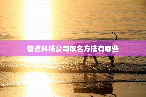 管道科技公司取名方法有哪些