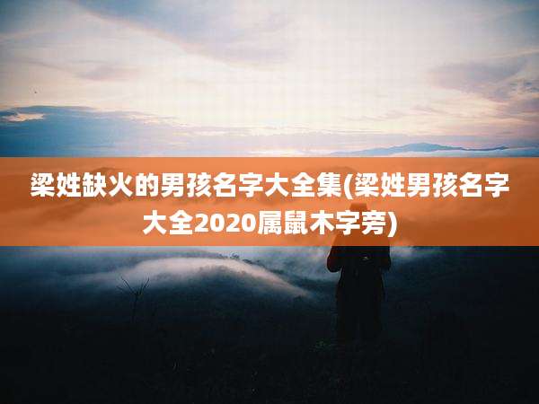 梁姓缺火的男孩名字大全集(梁姓男孩名字大全2020属鼠木字旁)