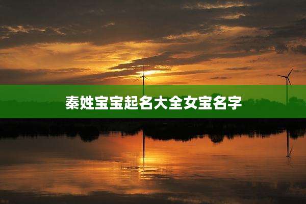 秦姓宝宝起名大全女宝名字