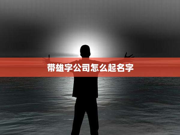 带雄字公司怎么起名字