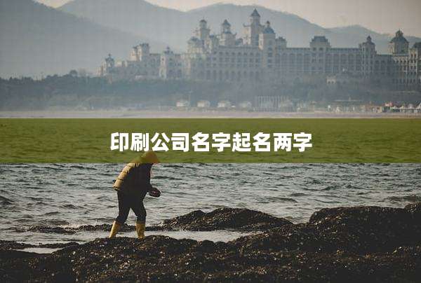 印刷公司名字起名两字