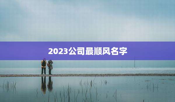 2023公司最顺风名字
