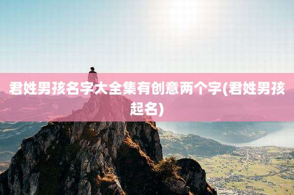 君姓男孩名字大全集有创意两个字(君姓男孩起名)
