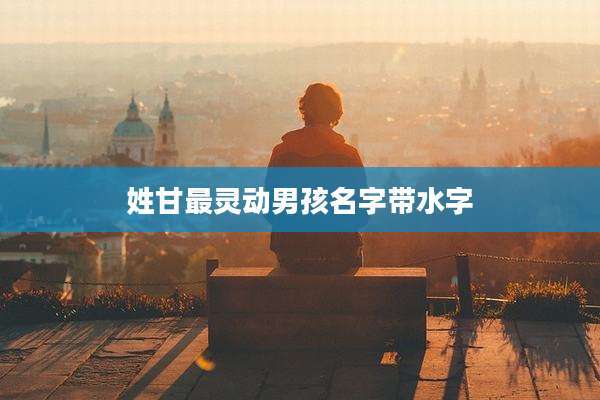 姓甘最灵动男孩名字带水字