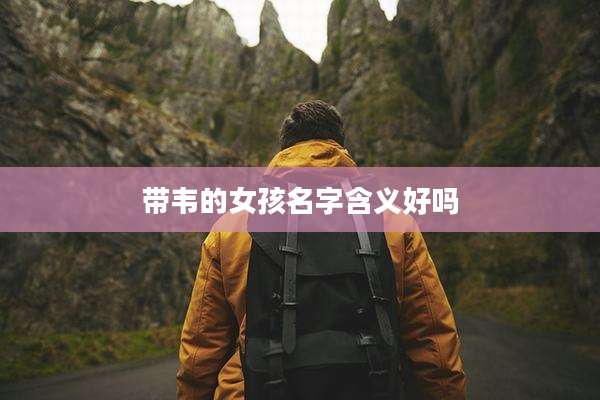 带韦的女孩名字含义好吗